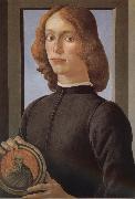 Sandro Botticelli Man as oil painting artist